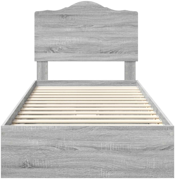 vidaXL Aufbewahrungsbett Graues Sonoma 100x200 cm Holzwerkstoff 3413539 Bild 7