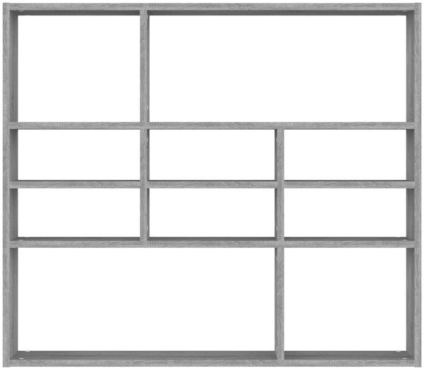 Wandregal, Hängeregal Grau Sonoma 90x16x78 cm Holzwerkstoff de6065 Bild 4