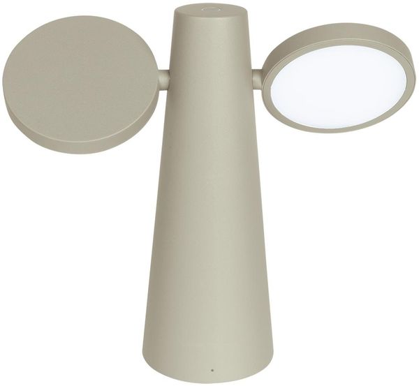 OTO Akku-Leuchte H 27 cm Lehmgrau