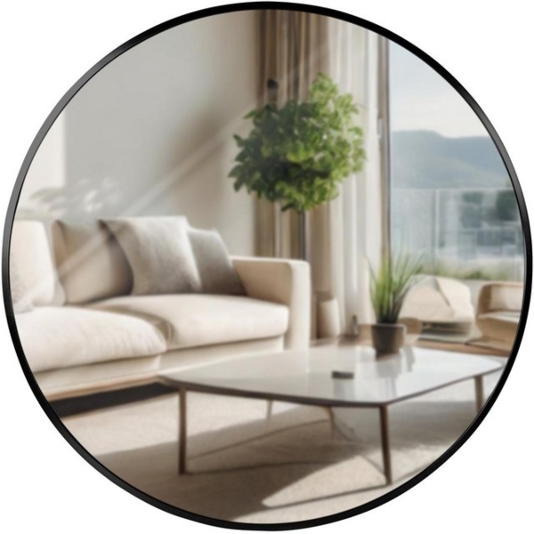 TPFLiving Spiegel Mirava (Viel Spiegelfläche bei schlankem Design, Optimal für über Kommoden oder Waschbecken), Setzt moderne Akzente im Wohnbereich Bild 4