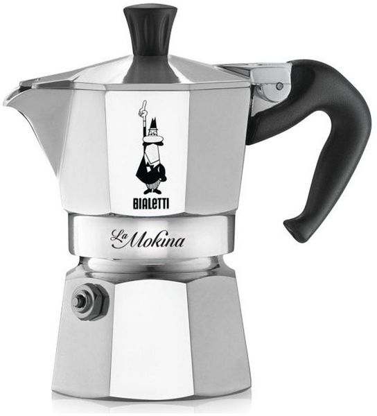 Bialetti Mokina 1/2 Tassen Kaffeebereiter schwarz