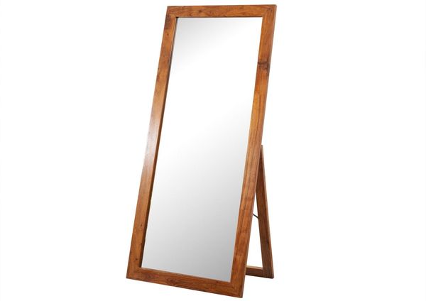 Standspiegel Akazie 75x3x175 honig lackiert OXFORD #0319