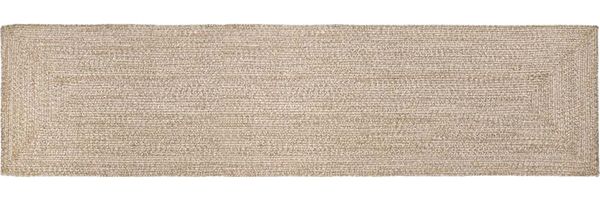 vidaXL Bereichsteppiche Natürlich und Weiß 60 x 400 cm Jute 42010470
