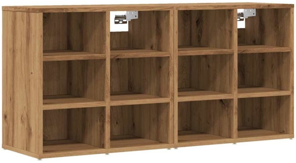 vidaXL Schuhschränke 2 Stk. Artisan-Eiche 52x30x50 cm 857036