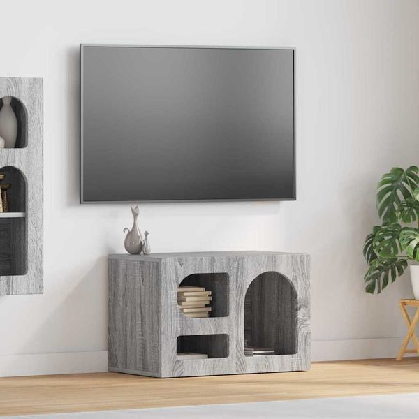 vidaXL TV-Schränk ELST 60 x 35 x 40 cm Graues Sonoma Holzwerkstoff 891290