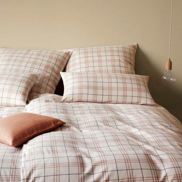 Elegante Bettwäsche Livingston, Flanell, 2 teilig