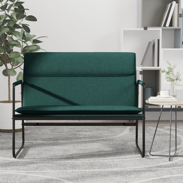 vidaXL Sitzbank Dunkelgrün 100x64x80 cm Stoff 351355
