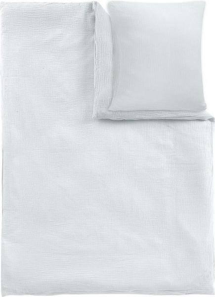 Alavya Home® Babybettwäsche COZY I 2-teiliges Bettwäsche - Kinderbettwäsche - GOTS zertifiziert, 100% Bio-Baumwolle Knitterlook Bügelfrei Made in Green, Bettwäsche-Set Musseline mit Kissenbezug Perfekt für Mädchen und Jungs