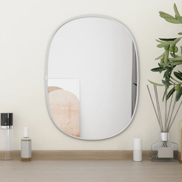 vidaXL Wandspiegel Silbern 40x30 cm 348210
