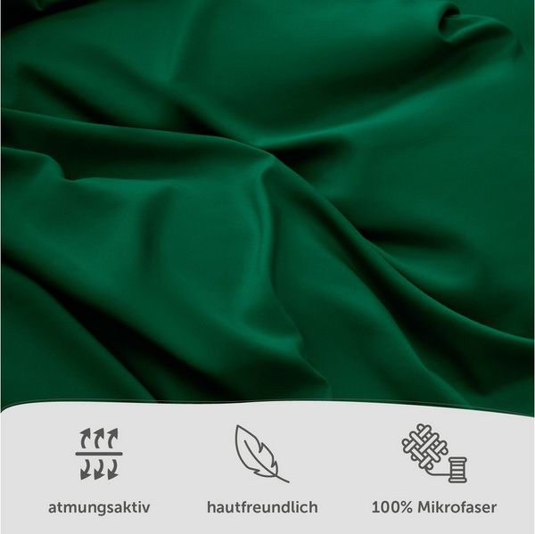 Blumtal Bettwäsche Oeko-TEX zertifizierte Mikrofaser Bettwäsche pflegeleicht & faltenfrei, Mikrofaser, Bettbezüge aus Atmungsaktivem Mikrofaser