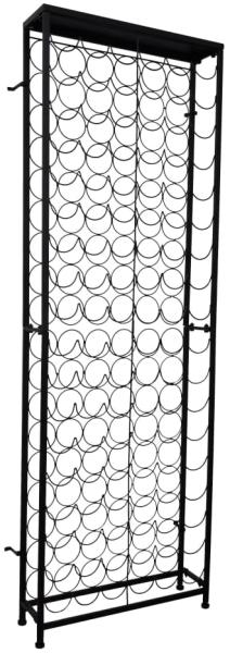 vidaXL Flaschenregal für 108 Flaschen Metall 241598