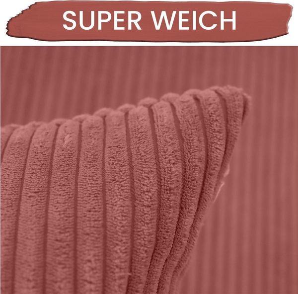 Amilian Dekokissen Sofakissen Couchkissen 2er Set - mit Füllung und Kissenbezug, weich, Hotelverschluss, formstabil
