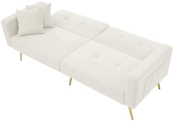 Merax Schlafsofa, mit Bettfunktion, Bettsofa, Klappsofa, Gästebett