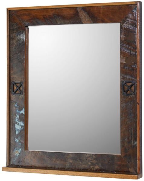 Spiegel Altholz 68x8x79 mehrfarbig lackiert NATURE OF SPIRIT BAD #104
