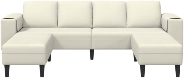 vidaXL Wohnzimmer Couch 3 pcs Creme 3335129
