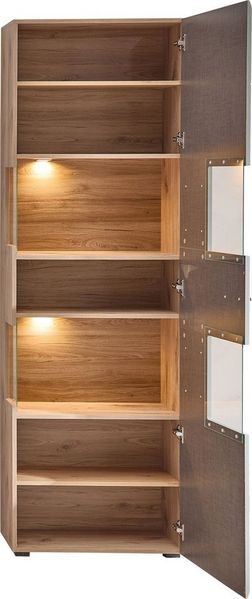 Innostyle Vitrine FUN PLUS II (2-St) Glastür, 7 Fächer, Softclose, ABS Kantenschutz