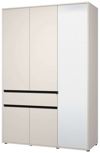 INOSIGN Kleiderschrank Corbett, grifflose Optik, FSC-zertifziert, Made in Europe (138 oder 182,5cm breit, 211cm hoch und 54,5cm tief) mit Spiegel, 1 Schublade und Innenausstattung