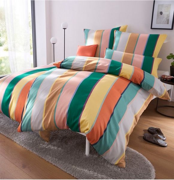 heine Bettwäsche Bettwäsche, Mako-Satin, 2 teilig, Mako-Satin