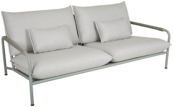 Gartensofa Lerberget von Brafab aus Aluminium und Acryl-Stoff, modern, grün, inkl. Kissen, 2-3 Sitzplätze