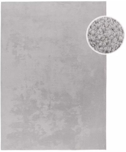 Carpet City Teppich CALMA 200, rechteckig, Höhe: 14 mm, Kurzflor, Waschbar, Anti-Rutsch, ideal für Wohnzimmer, Schlafzimmer