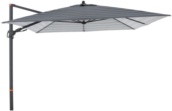 Doppler Pendelschirm "myZone 280 x 280 Side", Blockstreifen anthrazit, 280 x 280 cm