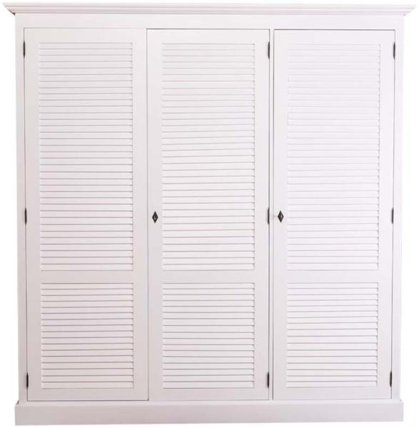 Casa Padrino Landhausstil Kleiderschrank 194 x 59 x H. 200 cm - Schlafzimmermöbel im Landhausstil