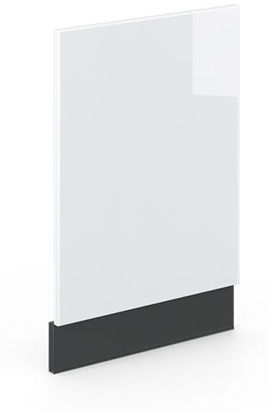 Frontblende Fame-Line Weiß Hochglanz 45 cm ohne Arbeitsplatte Vicco