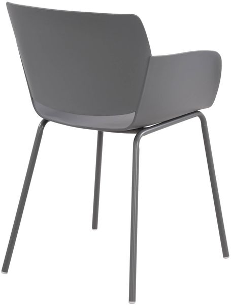 Gartenmöbel-Set SARA mit 2 Stühlen - 168x60x80cm, Kunststoff, Dunkelgrau | Balkonset Gartenset Tisch mit Stühlen Bistroset Outdoor Bild 7