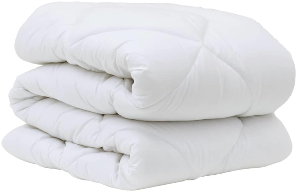 vidaXL Bettdecke mit Kissen 2 pcs Weiß Mikrofaser 3376636 Bild 4