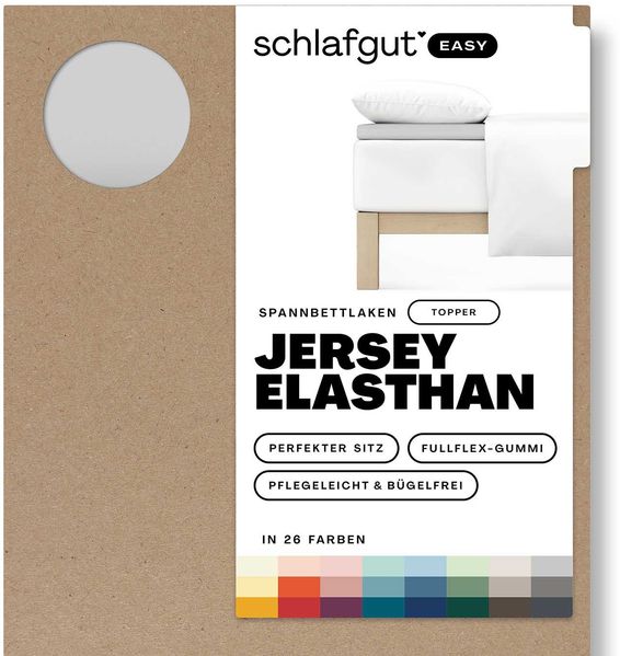 Adam Matheis Topperbezug EASY Jersey BL 100x200 cm grau