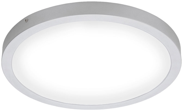 LED Deckenleuchte, Aufbaulampe, chrom, rund, D 40 cm