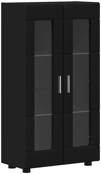 Sideboard, Kommode Schwarz 55,5 x 29 x 103 cm Holzwerkstoff j1441p