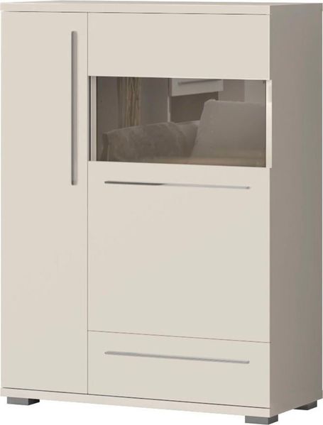 OTTO home Highboard Piano Vitrine (H/B/T): 123/90/40,2cm), UV lackiert, Soft-Close Funktion