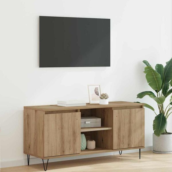 vidaXL TV-Schränk Artisan-Eiche 104 x 35 x 50 cm Holzwerkstoff 881933