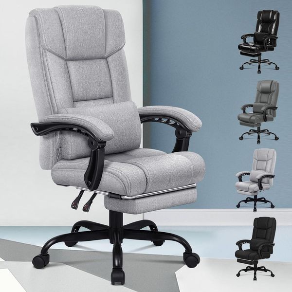 Ergonomischer Bürostuhl mit Fußstütze, hohe