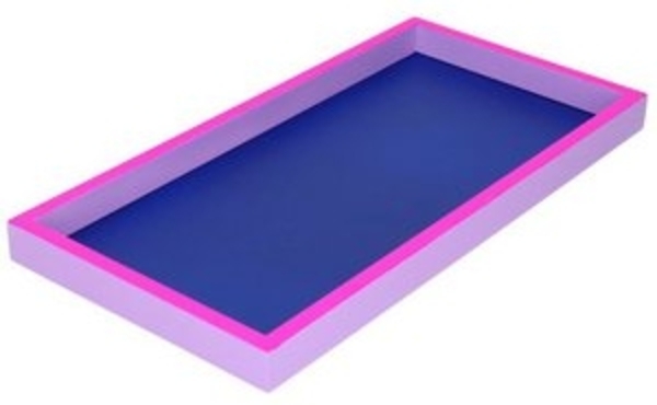 Giftcompany Dekotablett Neo Tablett rechteckig dunkelblau/neon lila/lila 30cm Bild 6