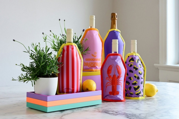 Giftcompany Dekotablett Neo Tablett rechteckig dunkelblau/neon lila/lila 30cm Bild 3