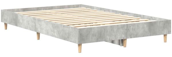 vidaXL Bettgestell ohne Matratze Betongrau 120x200 cm Holzwerkstoff 861033 Bild 4