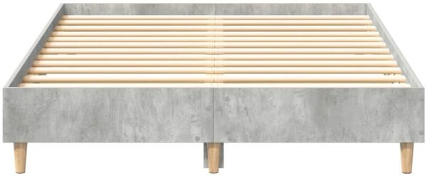 vidaXL Bettgestell ohne Matratze Betongrau 120x200 cm Holzwerkstoff 861033 Bild 5