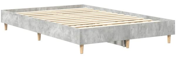 vidaXL Bettgestell ohne Matratze Betongrau 120x200 cm Holzwerkstoff 861033 Bild 7