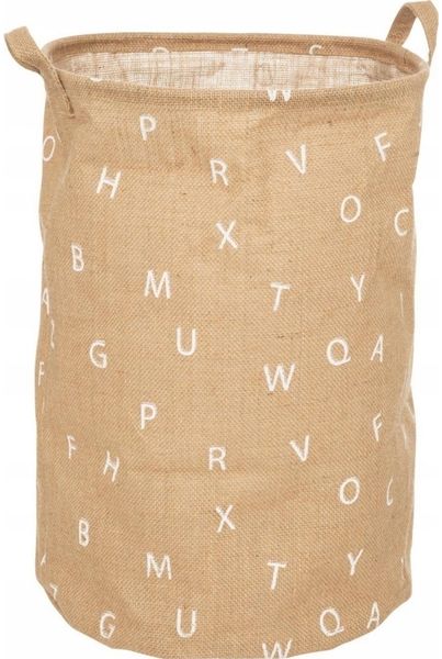 Atmosphera Spielzeugkorb Alphabet klappbar Ø 35 cm