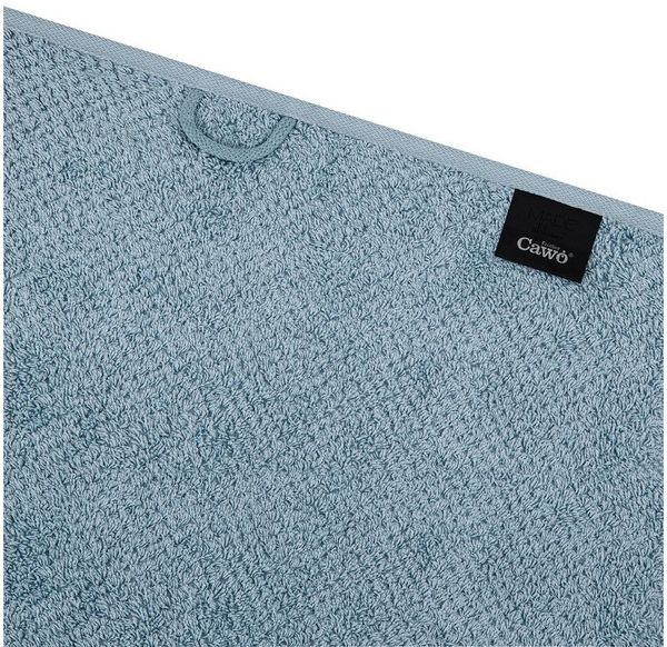 Cawö Pure 8 tlg. Frottier-Set - 2 X Handtuch (50 X 100cm), 2 X Duschtuch (80 X 150cm), 2 X Gästetuch (30 X 50cm), 2 X Waschhandschuh (16 X 22cm) - 494 g/m2 - Sea