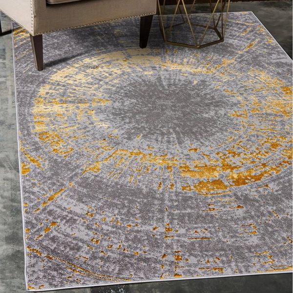 Mazovia Designteppich Modern Teppich für Wohnzimmer, Schlafzimmer, Esszimmer, 80 x 150 cm, Kurzflor, Abstrakt