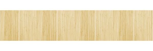 vidaXL Teppich Rechteckig Hell Natur 80x400 cm Bambus 376789 Bild 2