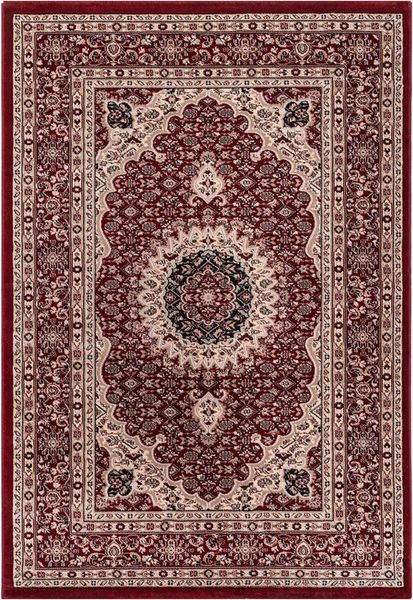 Vimoda Orientteppich Klassisch Orient Teppich Wohnzimmer Dunkel Rot Stil Ornament, Rechteckig, Höhe: 11 mm, Orient Läufer dicht gewebt in bester Qualität