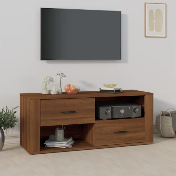 vidaXL TV-Schrank Braun Eichen-Optik 100 x 35 x 40 cm Holzwerkstoff [823106]