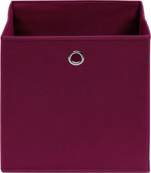 vidaXL Aufbewahrungsboxen 4 Stk. Vliesstoff 28x28x28 cm Dunkelrot 325199 Bild 3