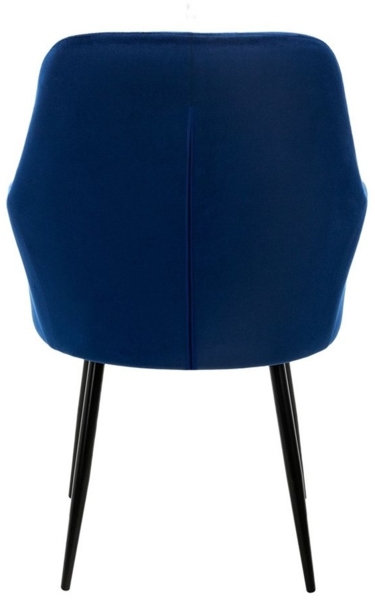 ML-DESIGN Stuhl Esszimmerstuhl ergonomisch & gepolstert Esstischstuhl mit Rückenlehnen (2 St), Wohnzimmerstuhl Dunkelblau Samtbezug Küchenstuhl Polsterstuhl Bild 3