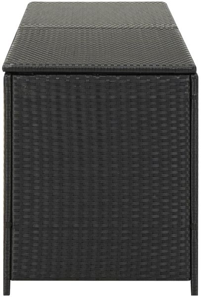 vidaXL Gartenbox Poly Rattan 200x50x60 cm Schwarz 46474 Bild 4