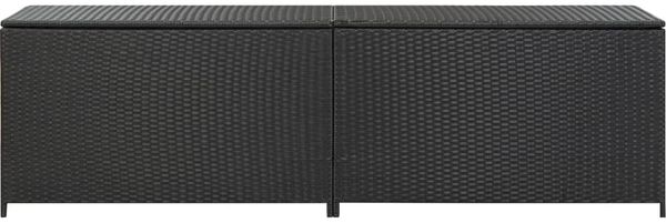 vidaXL Gartenbox Poly Rattan 200x50x60 cm Schwarz 46474 Bild 3